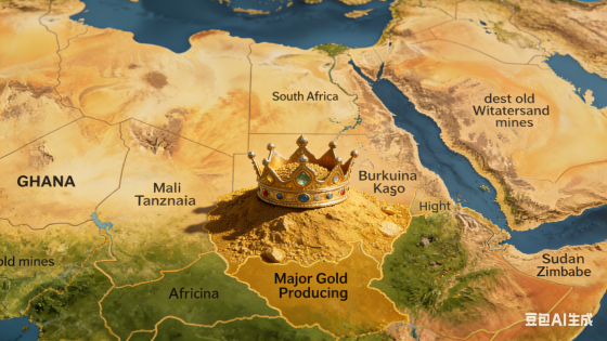 Map-of-gold-mine-distribution-in-Africa