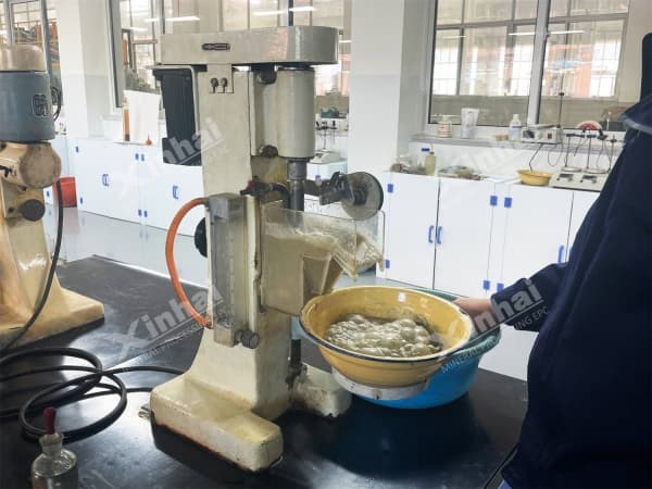Flotation testwork in Xinhai mineral processing laboratory
